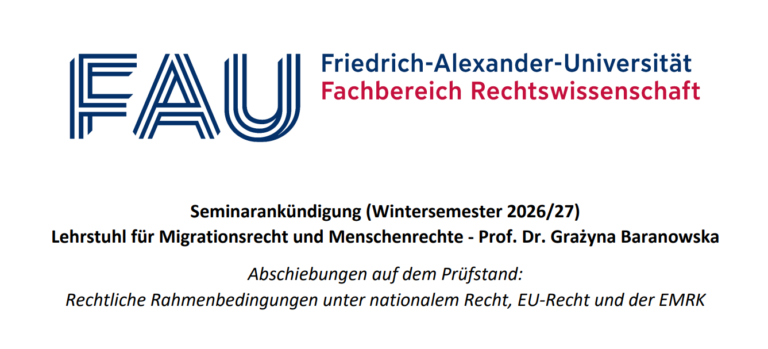 Seminarankündigung WiSe 2026/27